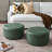 24" Wide Faux Leather Round Upholstered Ottoman Set Of 2-1488427335