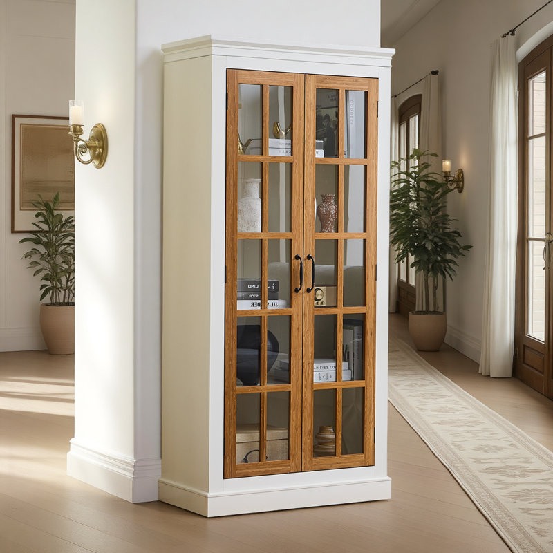 Armoire de présentation Farmhouse Heirloom, Brun