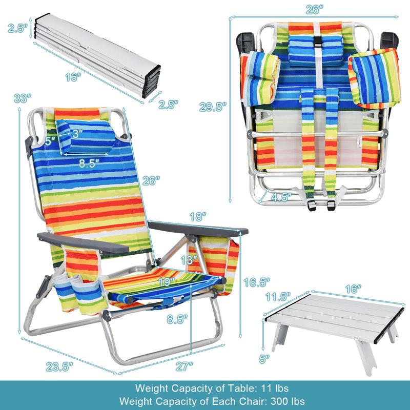 Hentges Folding Beach Chair
