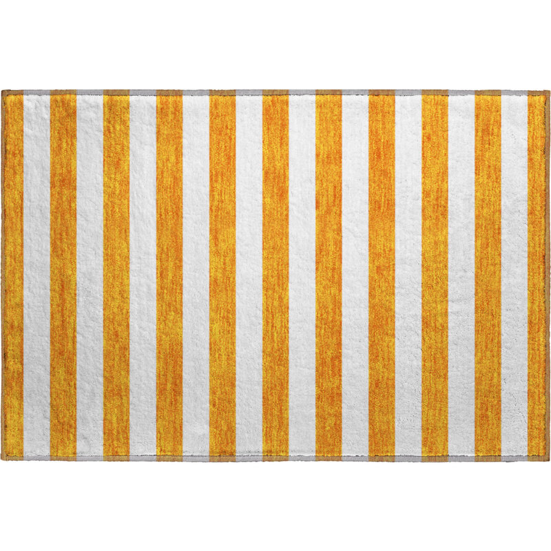 Premium Machine Washable Cerrito AMF528 Orange Rug, Rectangle 1'8" x 2'6"