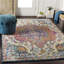 Traditional Rug, Bordered Floral Easy to Clean Rug For Living Room, Dining Room, Bedroom-236773602