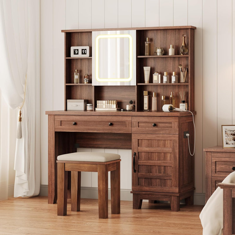 Ensemble de meuble-lavabo en MDF avec chaise