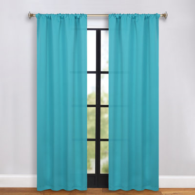 Moriah Millendon Solid Modern Polyester Rod Pockets Room Darkening Curtain Pair