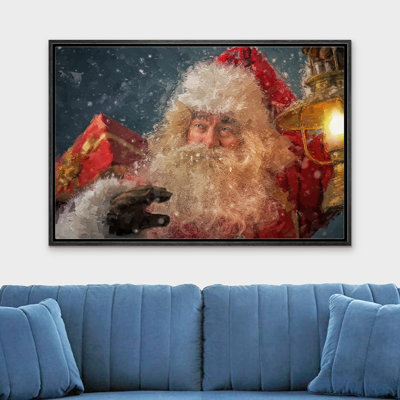 Père Noël, neige, célébrations et fêtes, décor, illustrations, art moderne, chaleureux