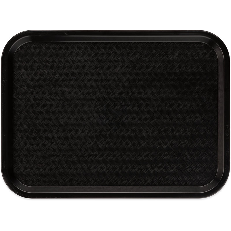 Plateau de service et support en plastique Carlisle Food Service Products, l 12 po x P 16 po, Noir