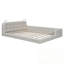 Grand lit plateforme tapissier avec 2 lampes de lecture-124898894