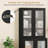 Kitchen Pantry Cabinet with Translucent Fluted Doors & Adjustable Shelf-849727833