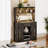 39.37'' Sideboard Buffet Cabinet With Led Lights-98676774