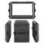 Étui de rangement 6U, profondeur de 12 po, étagère peu profonde avec compartiment pour microphone, fabrication en polyéthylène, loquets encastrés, installation facile pour amplificateur, profondeur interne de 8,7 po-130677075