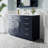 48" W x 35" H Freestanding Bathroom Solid Wood Vanity With White Cultured Marble Countertop And Ceramic Single Sink,Navy Blue-1951898205-1954579150