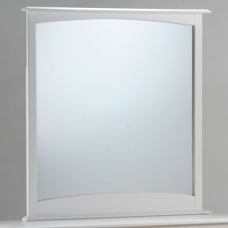 Miroir rectangulaire pour commode Clary, Chocolat noir
