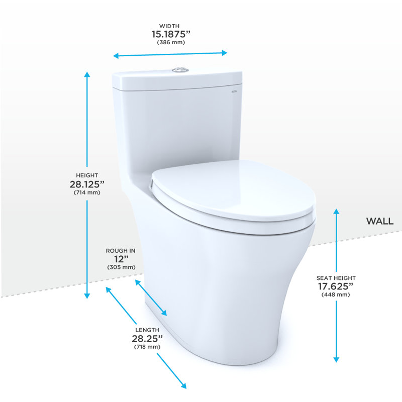TOTO® Aquia® IV One-Piece Elongated Dual Flush 1.28 and 0.9 GPF Universal Height, WASHLET®+ Ready Toilet with CEFIONTECT®, Sedona Beige