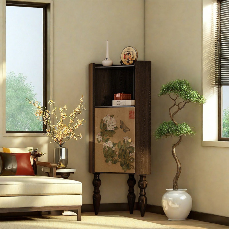 Pine Single Door Storage Cabinet