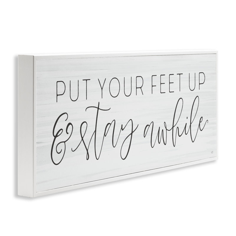«Posez vos pieds», estampe numérique, design by Lux + Me Designs, H 13 po x l 30 po, Giclée encadrée blanc bord de mer