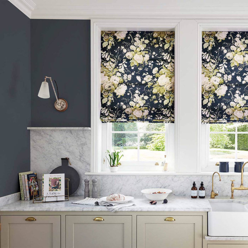 Stapleton Park Fabric, Navy/Olive