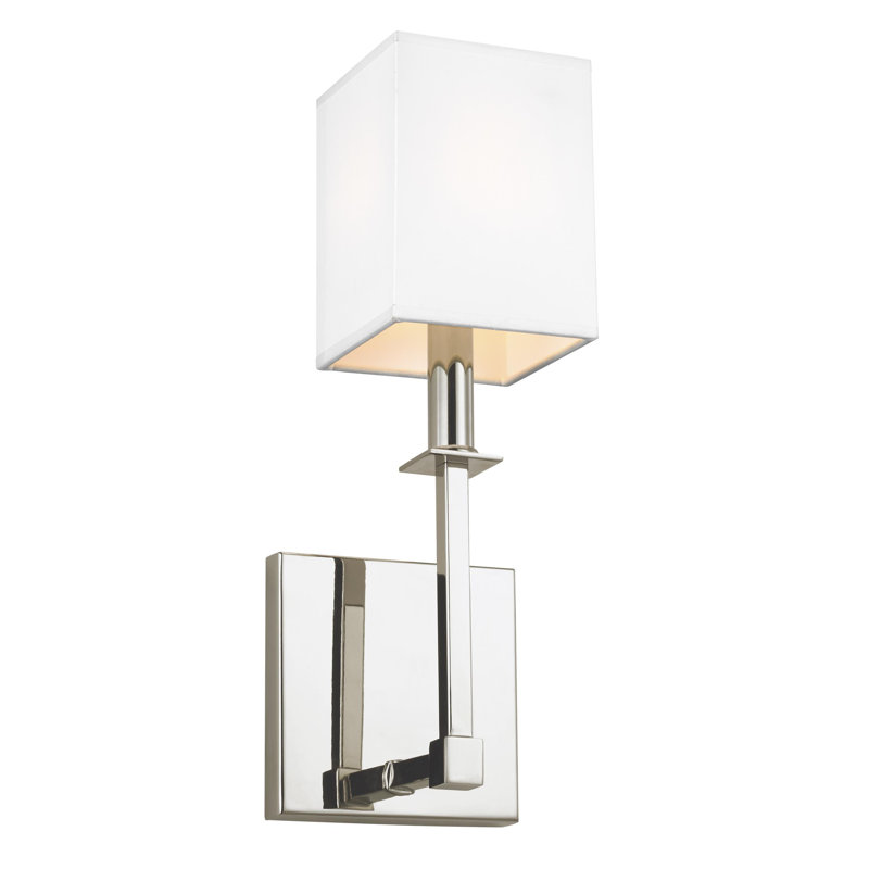 Quinn 1 - Light Armed Sconce, Polished Nickel