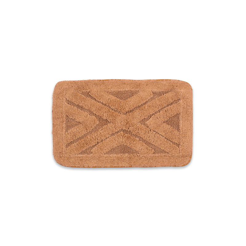 Irinela Cotton Non-Slip Bath Rug, Coffee