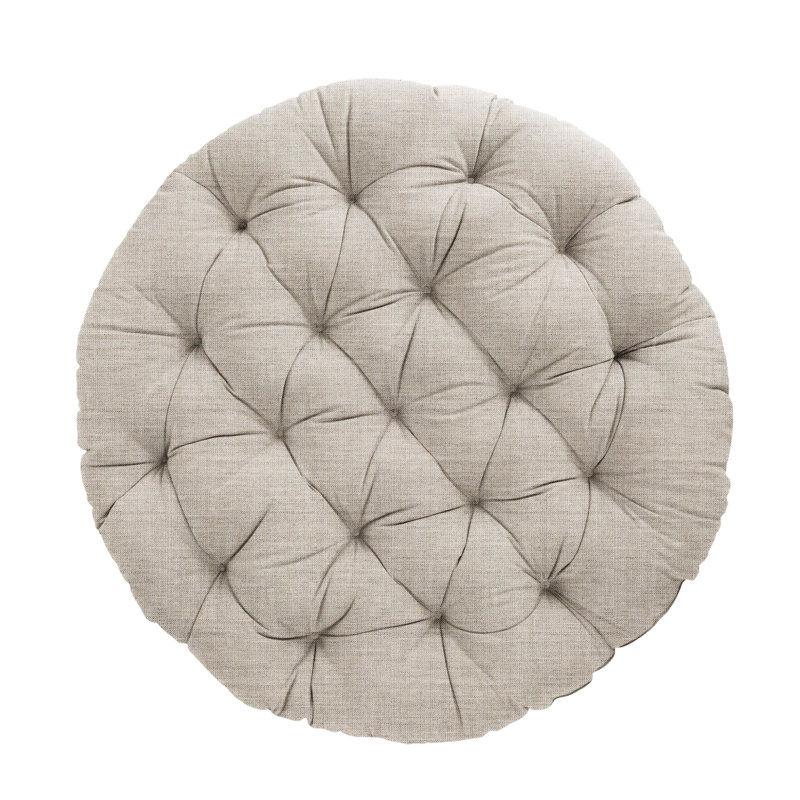 Coussin intérieur / extérieur Sunbrella Papasan, Tissage uni argent coulé Sunbrella®, L 44 po x P 44 po, Polyester