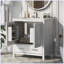 Meuble-lavabo moderne avec lavabo simple et tiroir-102673823