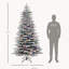 Arbre de Noël artificiel enneigé 7,5 pi