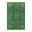 Tapis oriental en laine / polyester tissé à la machine Olender en vert / noir / gris-1083052238