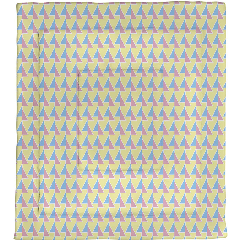 Patricia Geoffrey Geometric Shapes Comforter, Twin XL Comforter, Blue/Pink