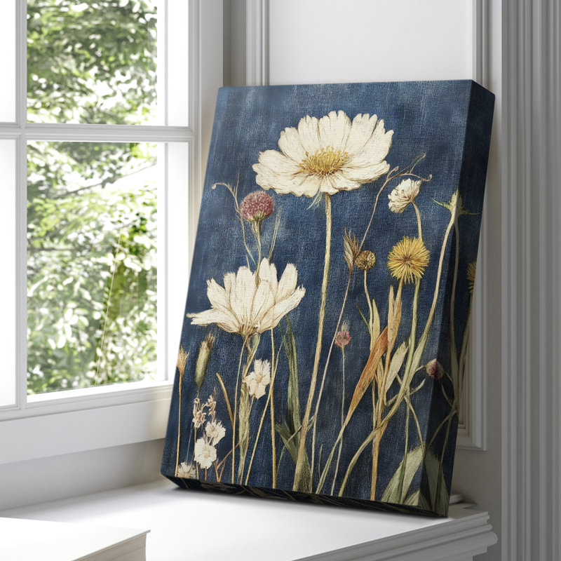 Floral CVII Gallery Wrapped Canvas - Ready To Hang, 18" H x 12" W