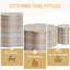 Ensemble de 2 tables basses rondes pour le salon, table d'appoint moderne d'appoint avec motif de faux Mars