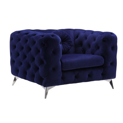 Chaise en velours Atronia