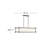 Tress 6-Light Hammered Metal Linear Chandelier-842805058