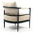 Modern Curved-Back Accent Chair With High-Density Foam Cushion– Upholstered Armchair For Living Room, Office, Or Lounge-1934679973