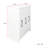 Bookcase With Three Pulled Out Doors Shelving Cabinet,3 Tier Floor Standing Bookcase