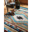 Tapis bleu Verla Southwestern-1002023881