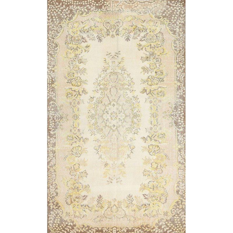 Tapis oriental beige, Rectangle 2 pi x 4 pi