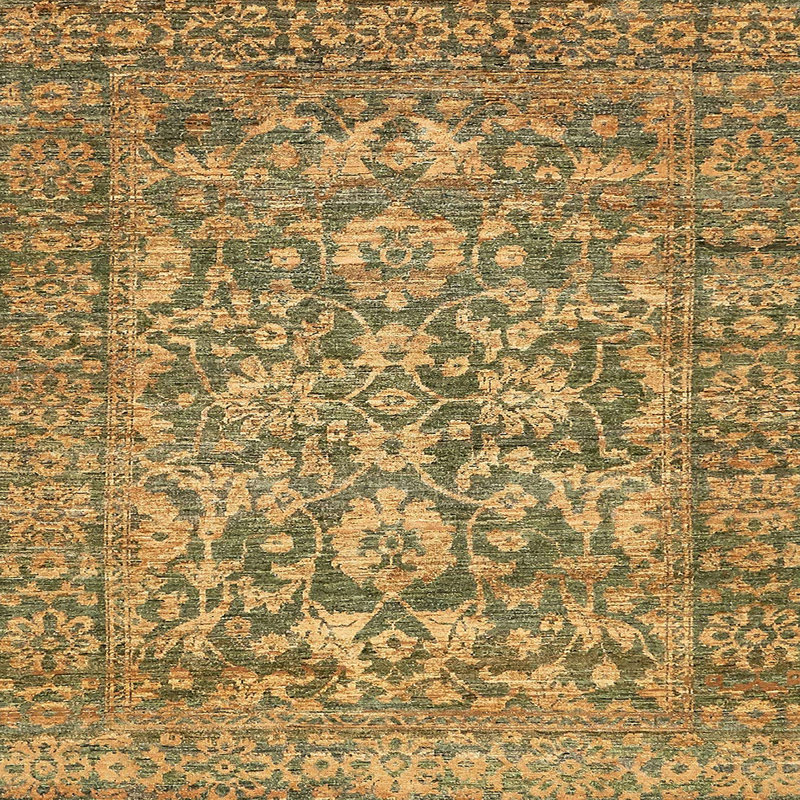 Tapis abstrait moderne 492, Carré 4 pi