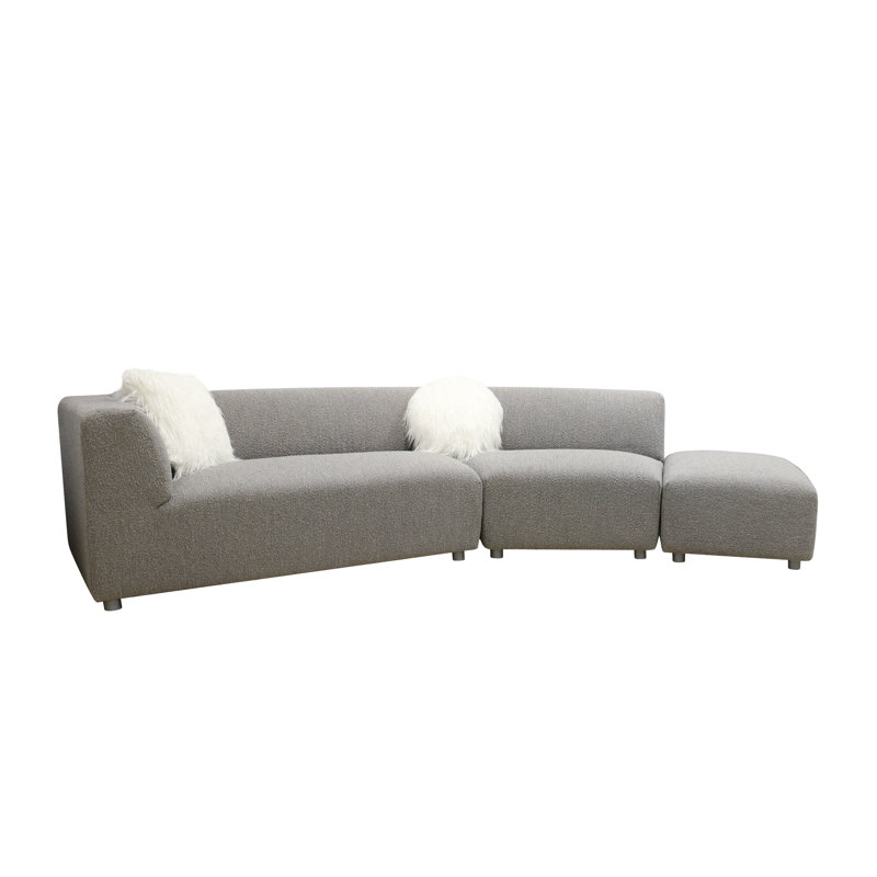 Canapé modulaire Portfino, gris