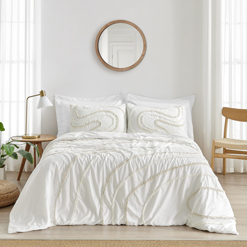 Boho Plain Weave Abstract Duvet Bedding Set
