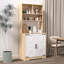Armoire de cuisine autoportante avec tablettes