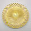 Assiette plate en verre doré Pina-1269613467