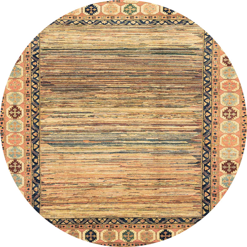 Tapis abstrait moderne 3672, Rond 7 pi
