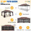 Pavillon de jardin robuste 12 x 20 pi avec filet extérieur-100083772