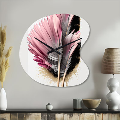 Horloge murale en métal Ryles Gerbera