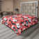 Drap plat à motif floral bohème Ambesonne