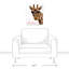 Reproduction d’art sur toile, girafe fabuleuse