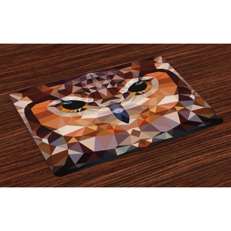 Moreland Retro Mosaic Owl Art Placemat
