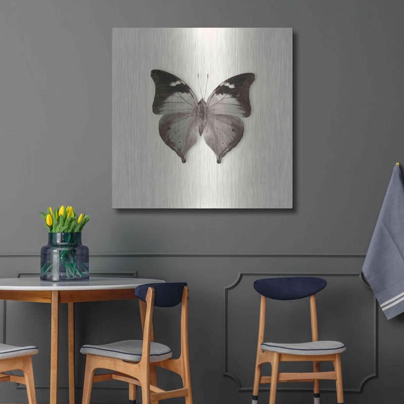 «Butterfly VII BW» par Debra Van Swearingen, H 36 po x l 36 po