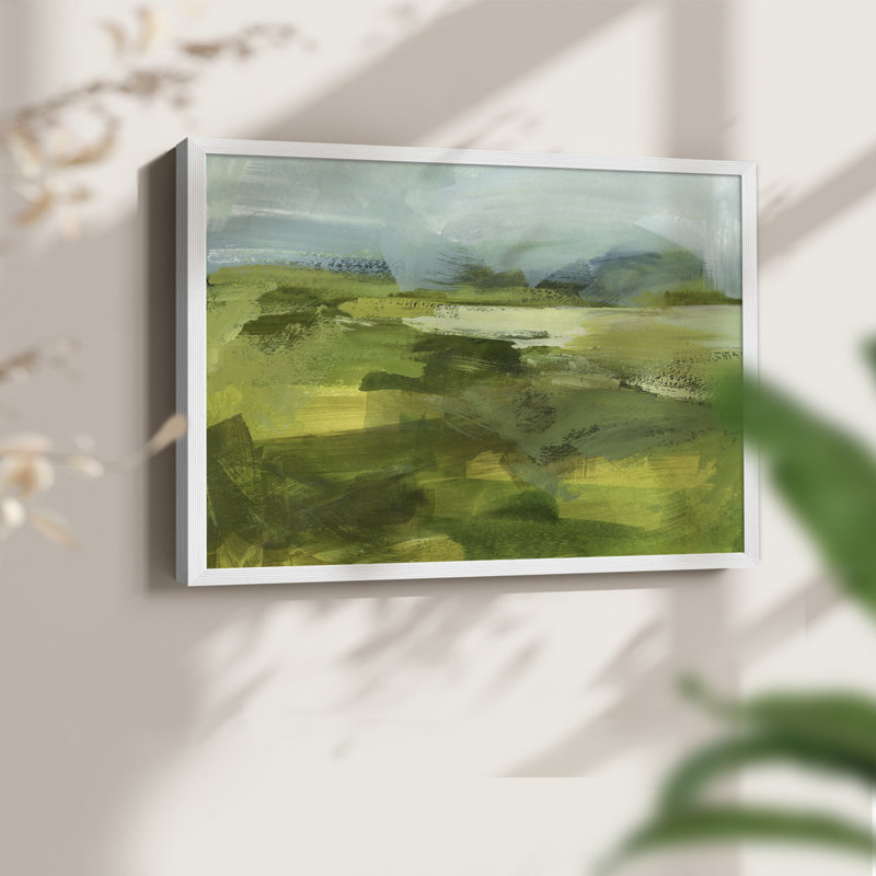 Emerald View IV - Reproduction encadrée - Restickable, H 16 po x l 20 po, Blanc