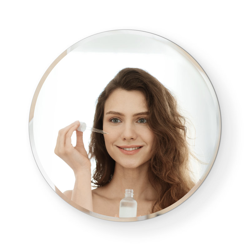 Gennessee Flat Mirror, 18" H x 18" W