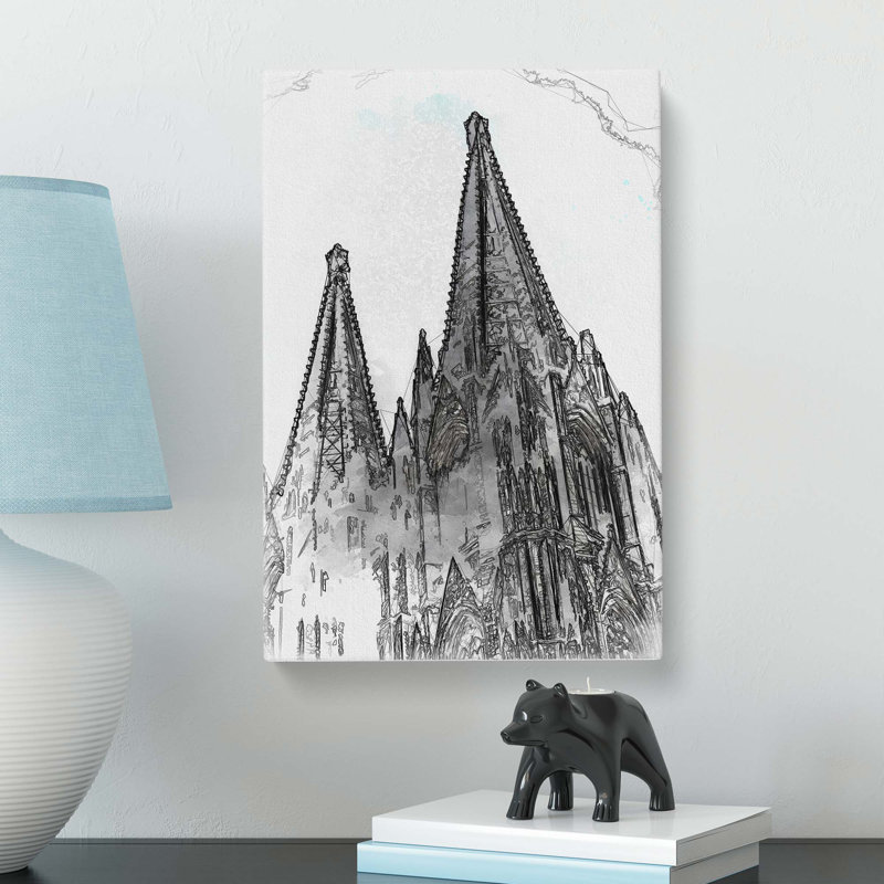 Cologne Cathedral Germany In Abstract - Wrapped Canvas Print, 76cm H x 50cm W x 3cm D