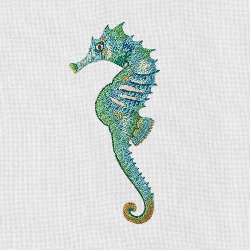 Seahorse Aqua Towel